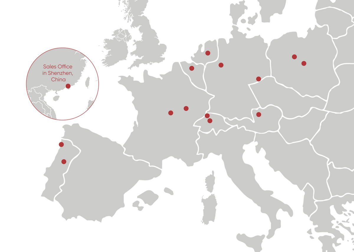 Aquinos Group Global Network Map